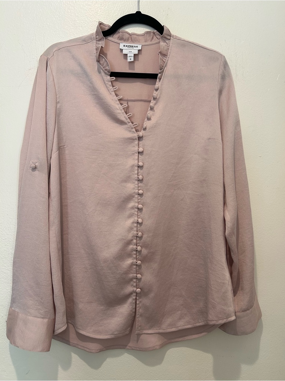 Express Slim Women's Blouse in Light Blush
